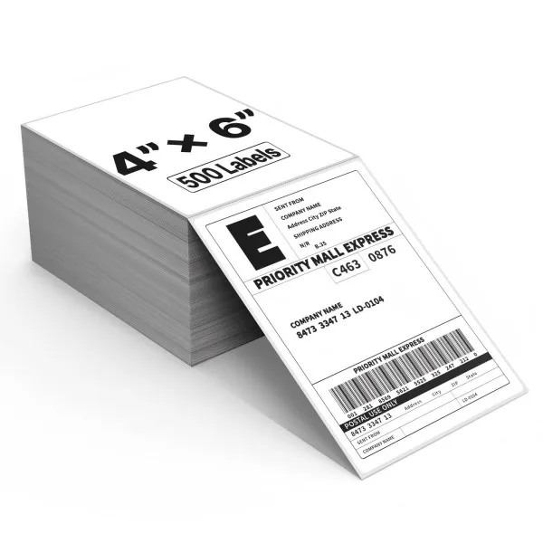 4''x6'' Thermal Labels Fanfold